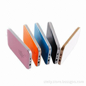 3000mAh Portable Ultra-thin Power Banks with Flashlight, Measures 97.1 x 63 x 8.9mm